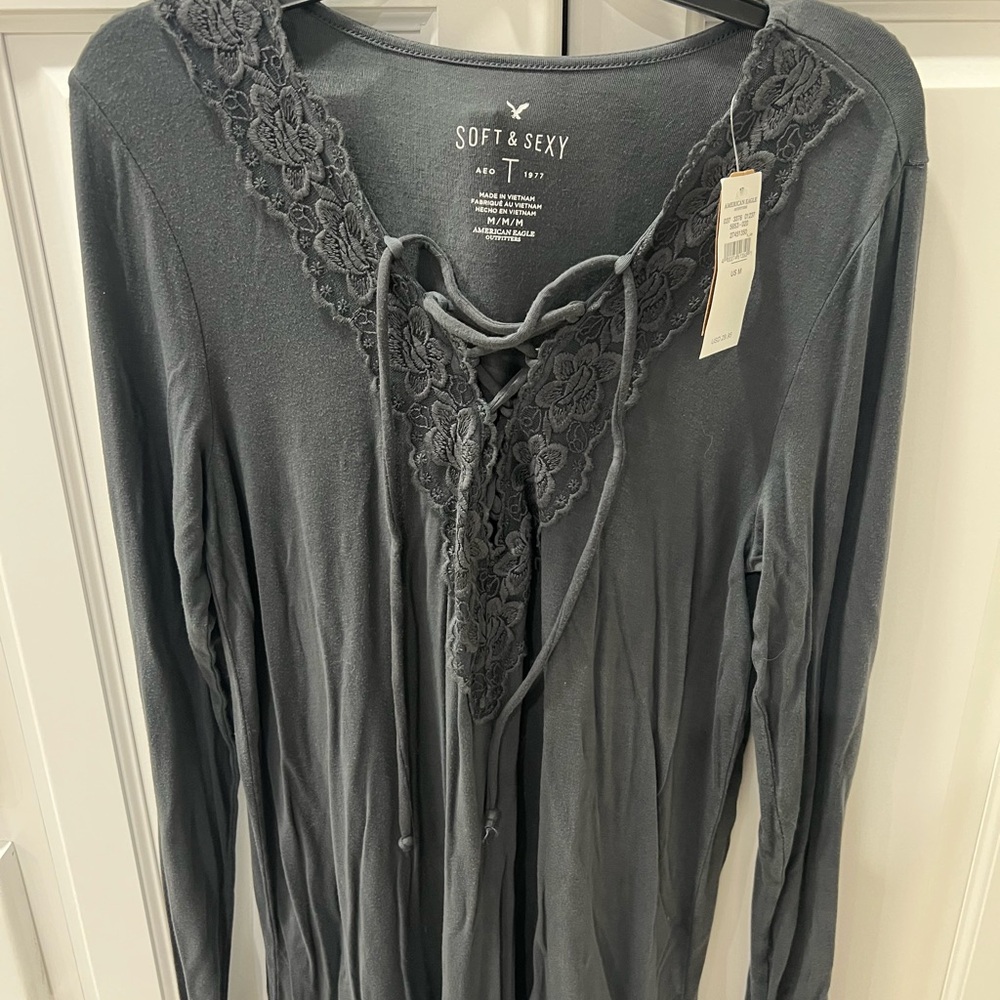 American Eagle Soft and Sexy Long Sleeve Top